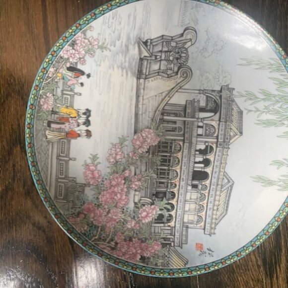 Pair Imperial Jingdezhen Porcelain Legends Of West Lake Lady White & Marble Boat - Picture 2 of 6